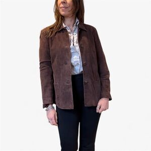 Vintage Talbots Brown Suede Jacket